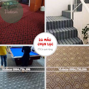 Thảm nỉ chất lượng với mẫu mã đa dạng tại Videcor