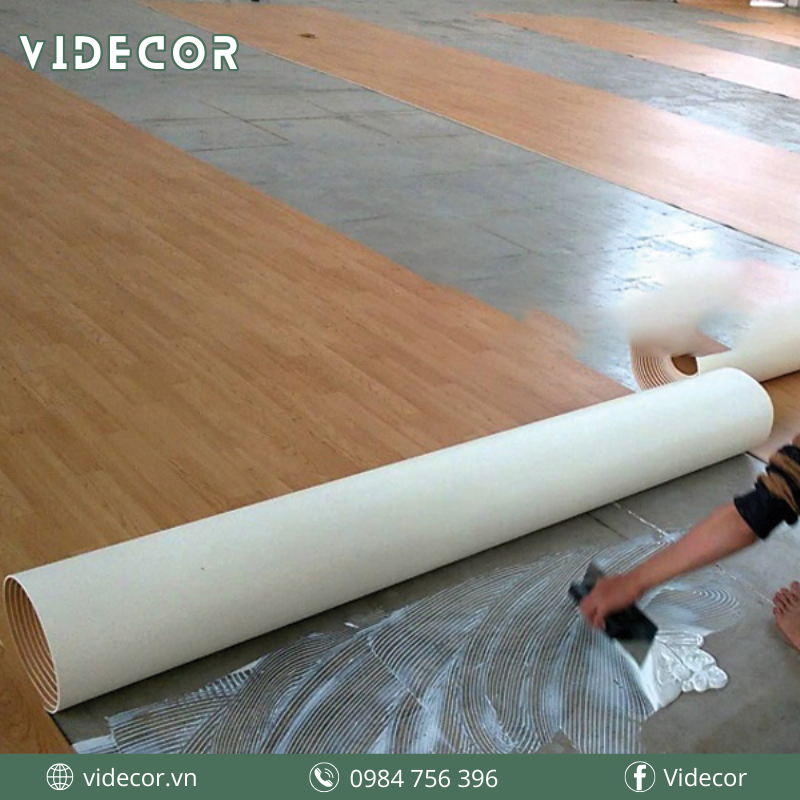 Hướng dẫn thi công thảm simili lót sàn - videcor
