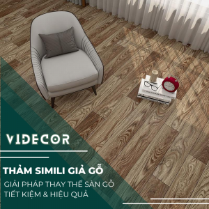 thảm simili giả gỗ videcor
