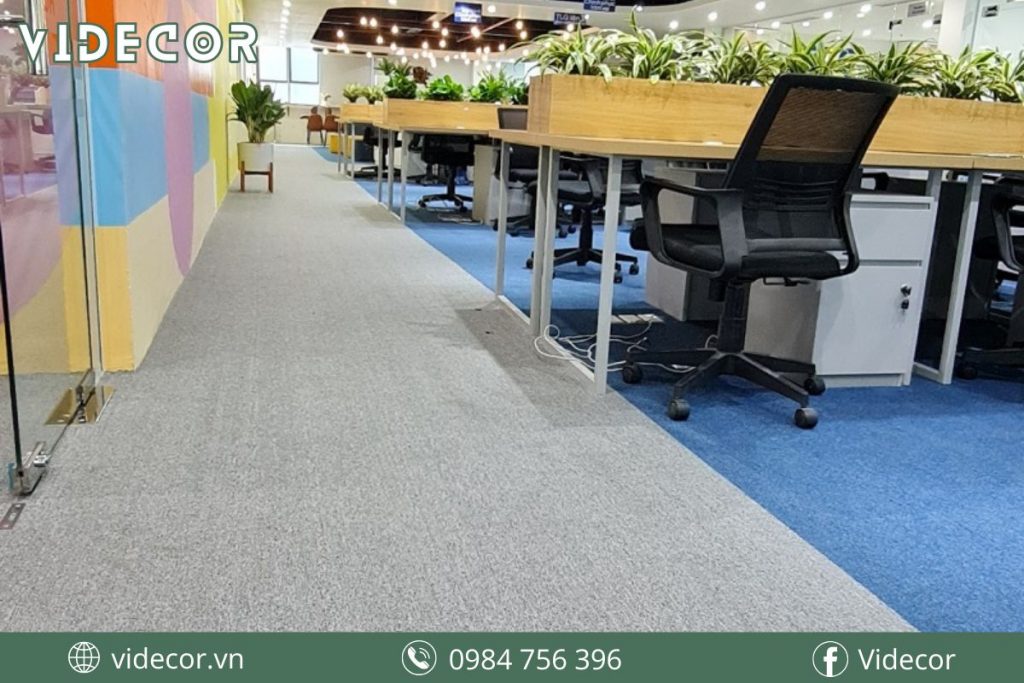 Thi công thảm nỉ văn phòng uy tín
