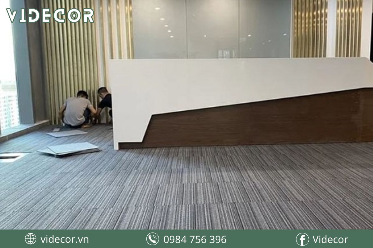 Thi công thảm nỉ văn phòng uy tín